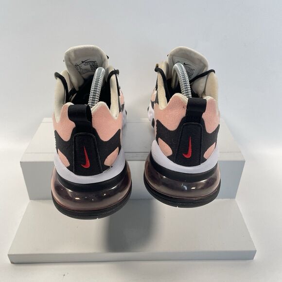 Nike Air Max 270 React Women Running Shoes Coral Black White AT6174-005 Size 8.5 - Picture 8 of 13